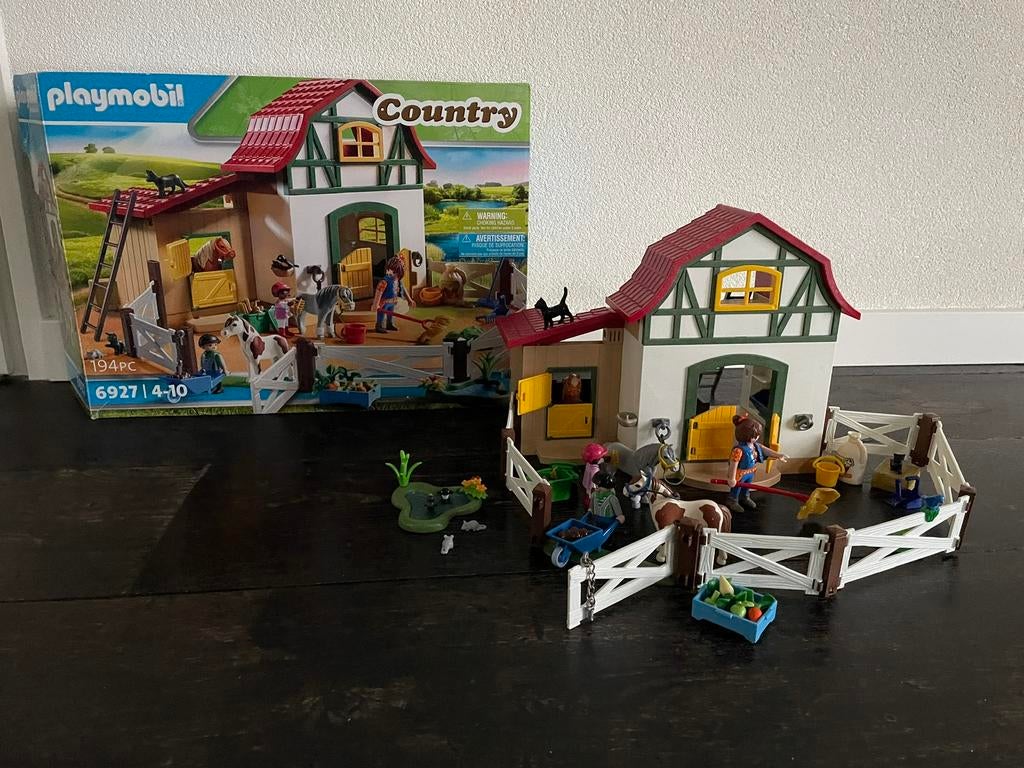 Playmobil Country Ponypark - 6927, Ophalen of Verzenden, Zo goed als nieuw, Complete set