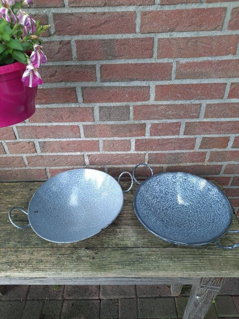 emaille wok pannen, Ophalen of Verzenden