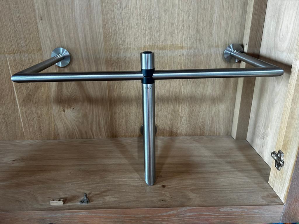 RVS kapstok ZACK, Huis en Inrichting, Woonaccessoires | Kapstokken, Zo goed als nieuw, Minder dan 100 cm, Metaal, Ophalen