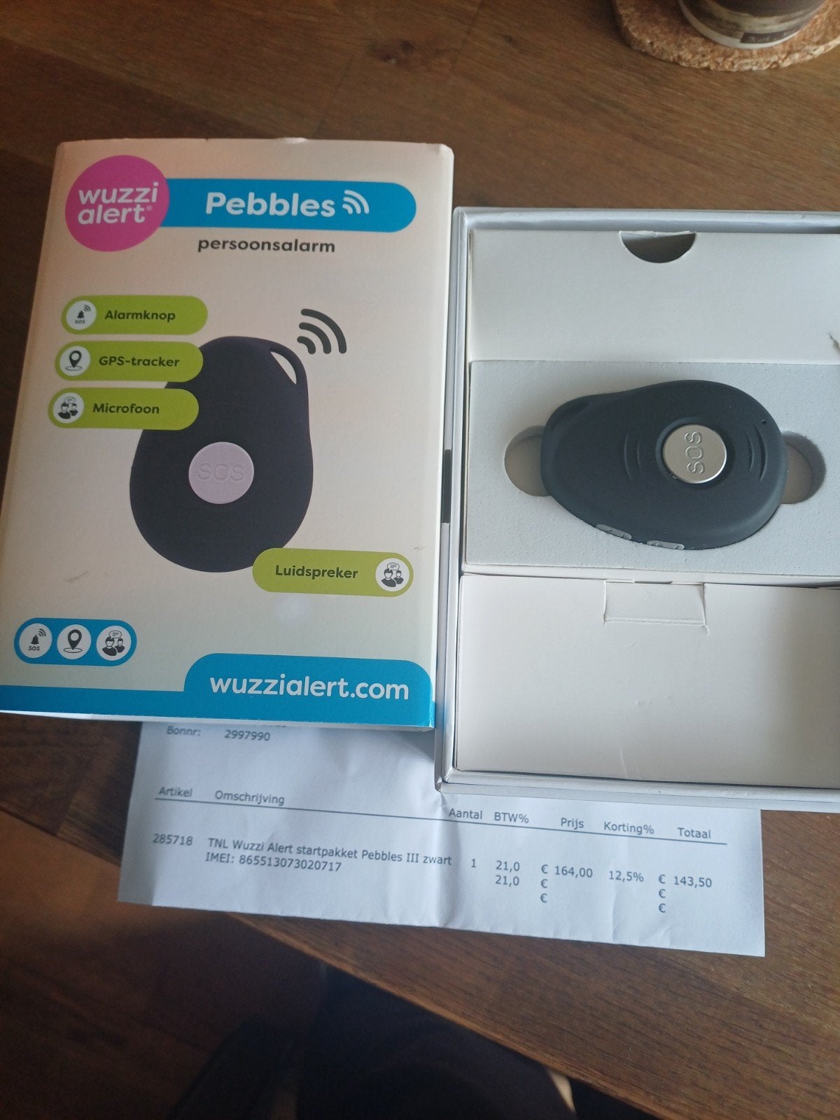 Wuzzi Alert Pebbles Personenalarm met GPS-tracker, Ophalen of Verzenden, Zo goed als nieuw