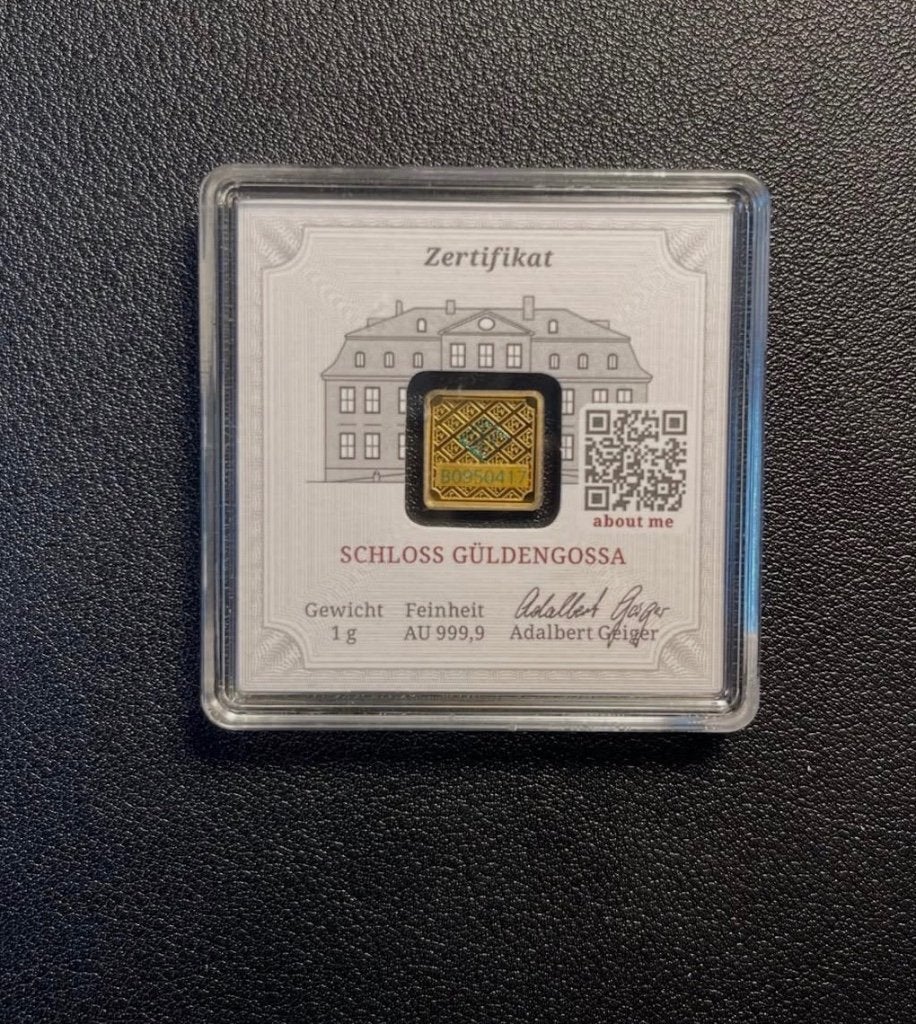 1 gram goud baartje 2x beschikbaar, Verzenden, Goud