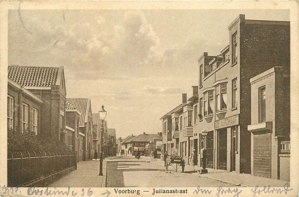 379-070-027 Voorburg Julianastraat, Verzamelen, Ansichtkaarten | Nederland, Zuid-Holland, Voor 1920, Verzenden