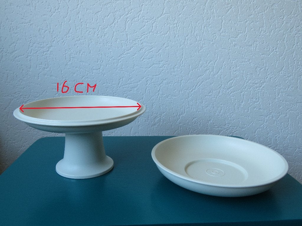 Tupperware Serveer Plateau / schaal, Ophalen, Zo goed als nieuw, Crème, Schaal