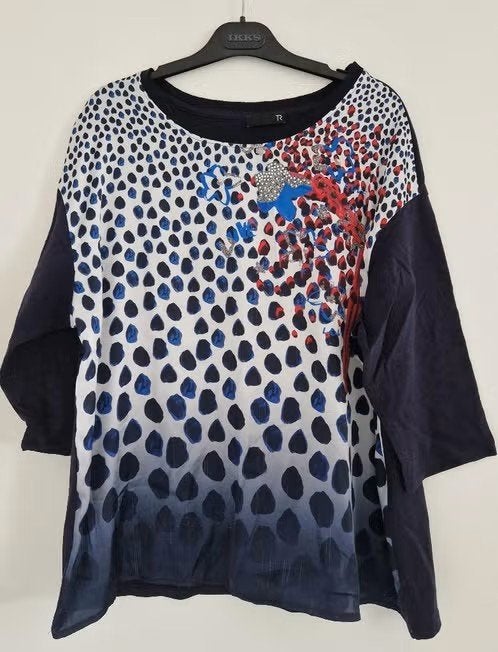 Zomers shirt - maat 46 - Rabe, Rabe, Blauw, Maat 46/48 (XL) of groter, Ophalen of Verzenden