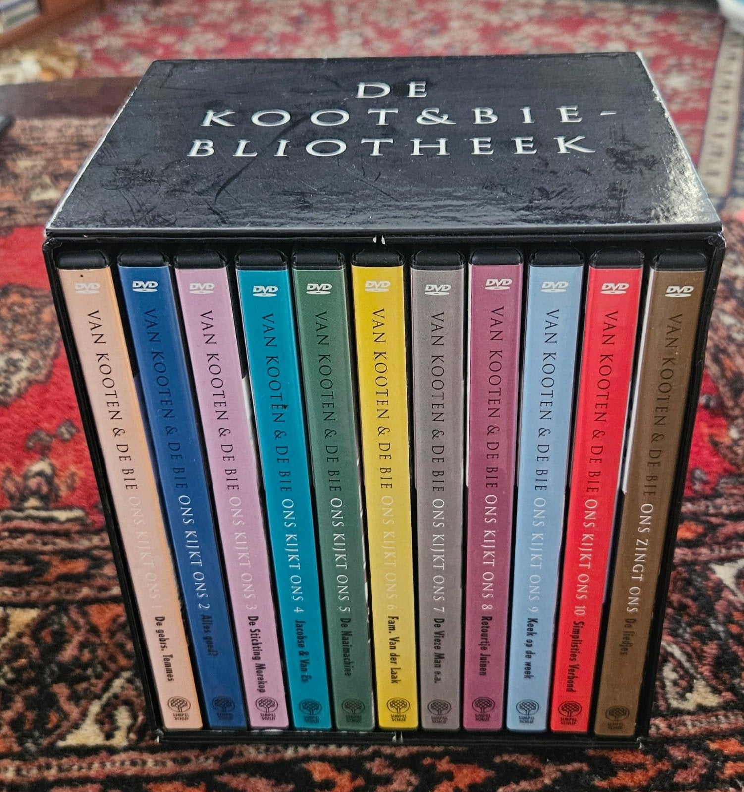 De Koot & Bie Bibliotheek DVD Boxset + 11 ansichtkaarten, Bonusmateriaal, Alle leeftijden, Zo goed als nieuw, Komedie