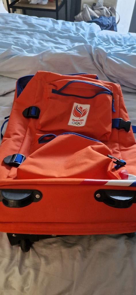 TeamNL Olympische rol koffer Trolley  Oranje, Ophalen of Verzenden