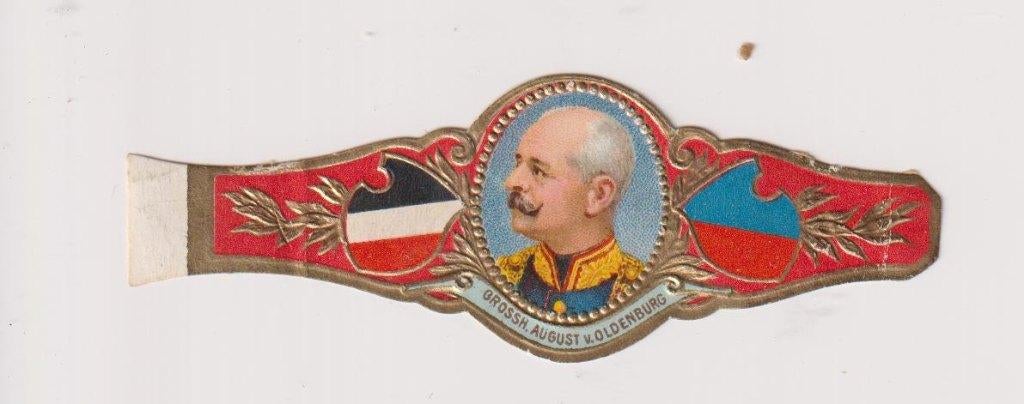 sigarenbanden - AUGUST V. OLDENBURG, Ophalen of Verzenden, Zo goed als nieuw, Sigarenbandjes