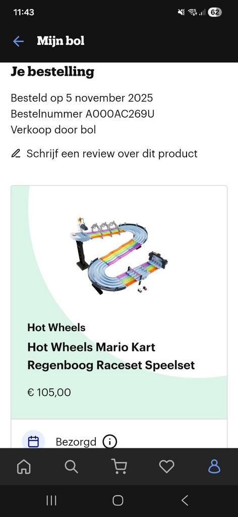 Hotwheels Mario kart racebaan, Tickets en Kaartjes, Eén persoon, Cadeaubon