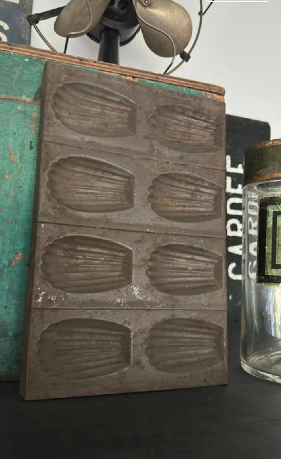 Brocante Franse madeleinevorm, Ophalen of Verzenden