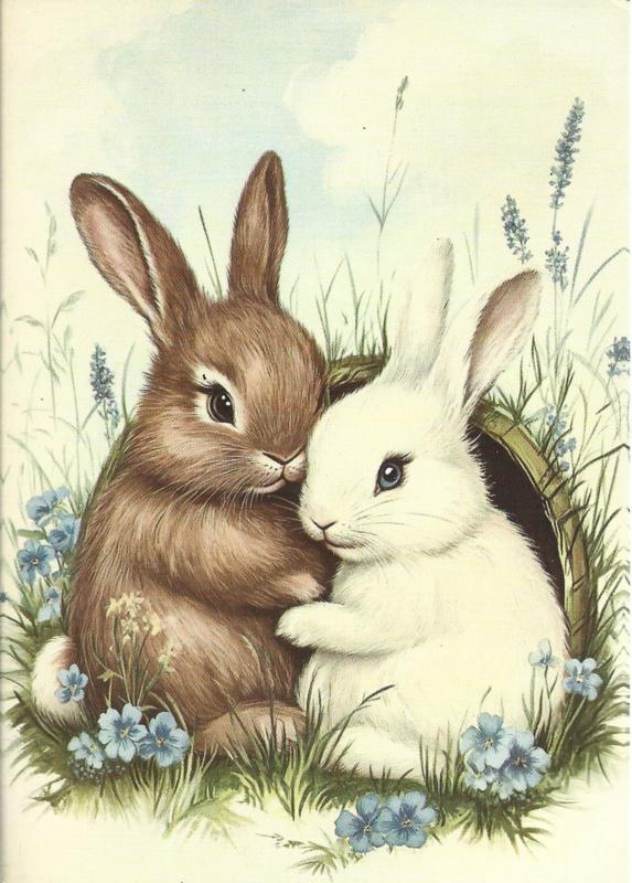 Pasen prentbriefkaart: Samen tussen de bloemetjes {3}, Verzenden, 1980 tot heden, Ongelopen, Feest(dag)