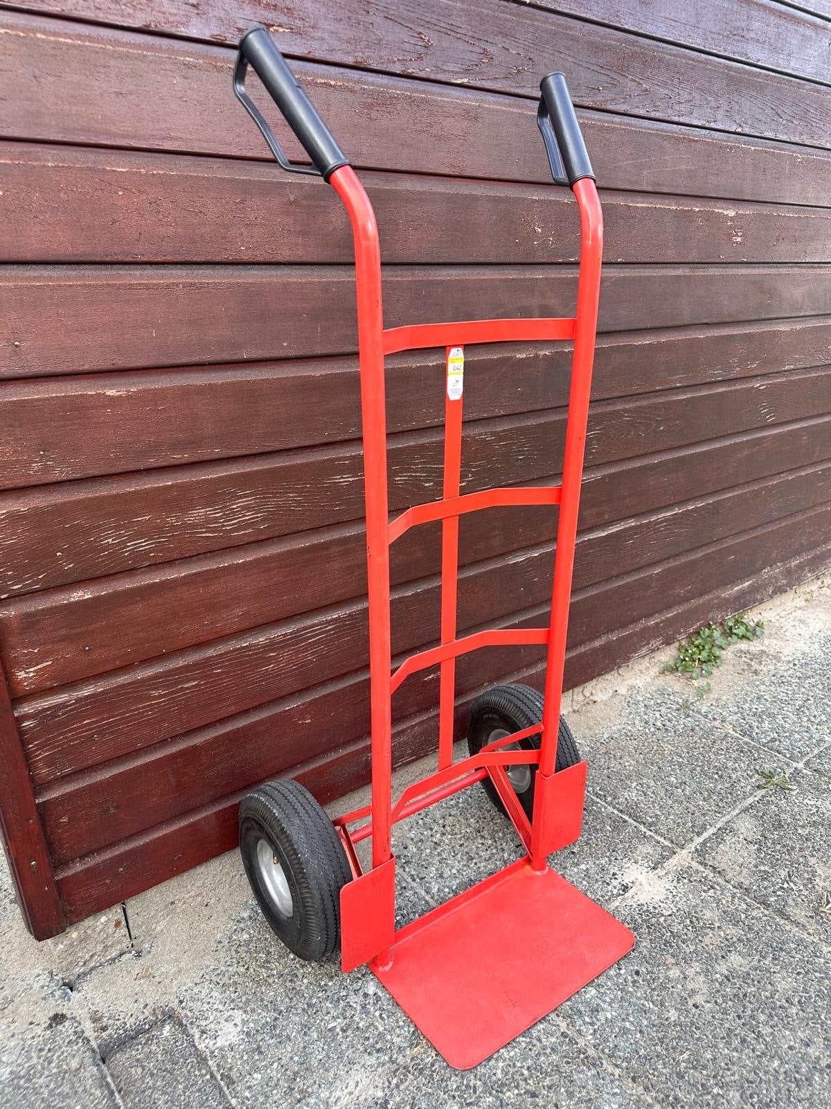Stevige Steekwagen - 35x22cm - 250kg - Rood - Luchtbanden, Doe-het-zelf en Verbouw, Transportwagens, Ophalen, Gebruikt, Steekwagen