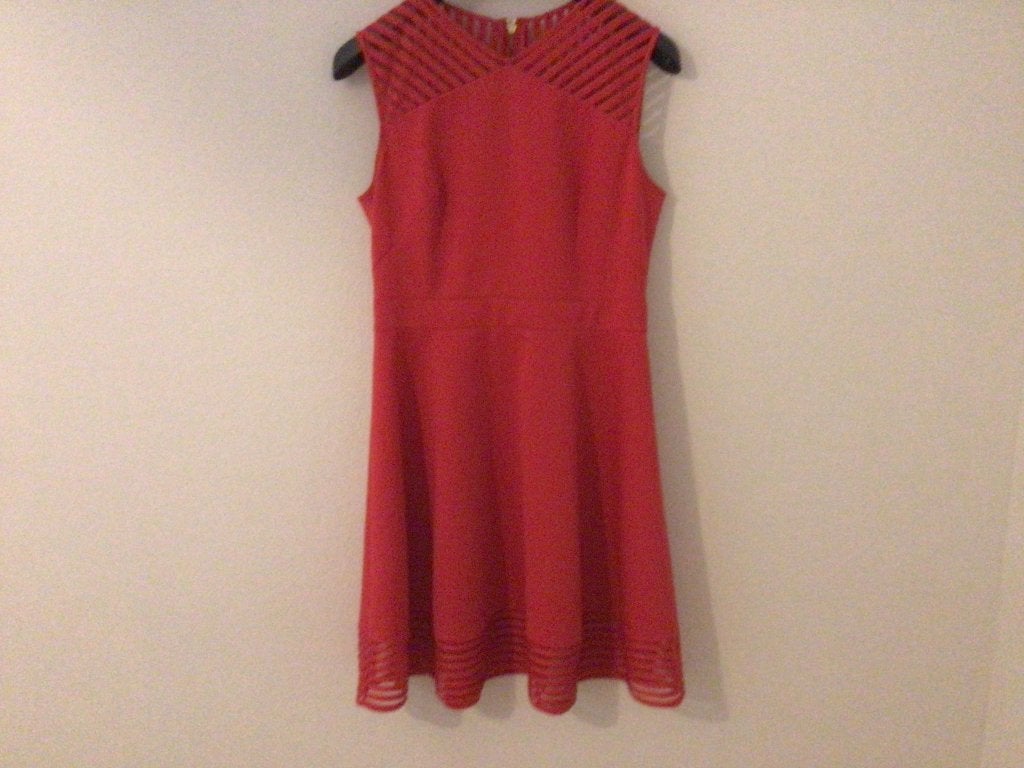 Ted Baker jurk – maat 4 – oranje/rood, Zo goed als nieuw, Knielengte, Ted Baker, Rood