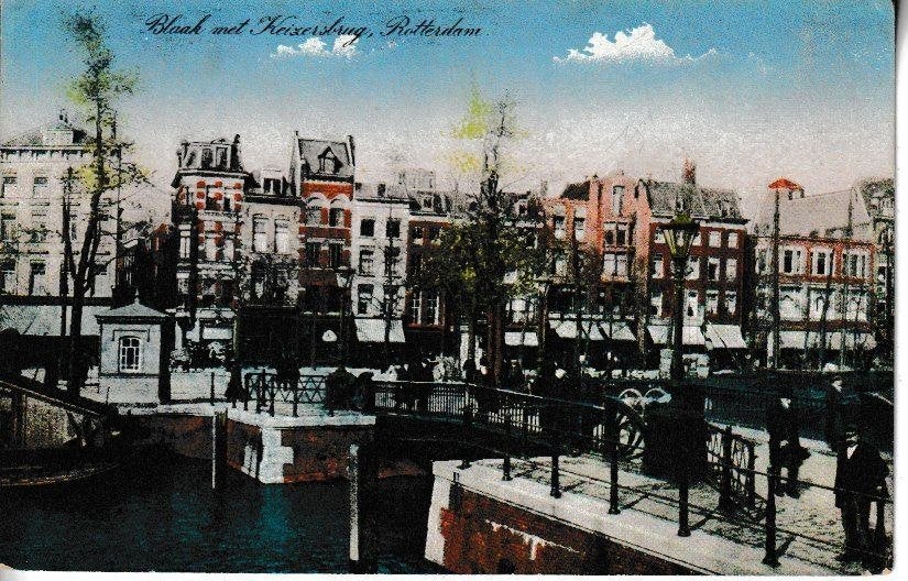 ROTTERDAM - BLAAK met KEIZERSBRUG, Verzamelen, Ophalen of Verzenden, Voor 1920, Ongelopen, Zuid-Holland