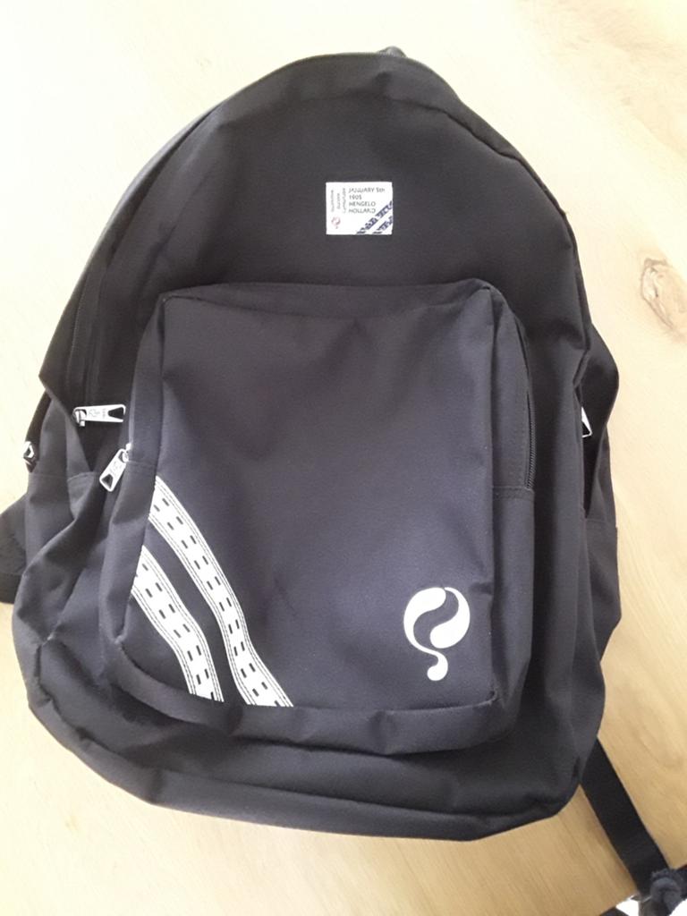 Grote rugtas Quick (Q1905) zwart ca 35 liter, 40 cm of meer, Gebruikt, Ophalen of Verzenden, Overige merken