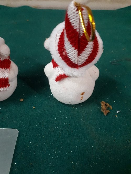57/a sneeuwpophanger 2 stuks kerst, Diversen, Kerst, Ophalen of Verzenden, 'T Olde Gre-j, Info@toldegrej.nl, Endepoelstraat 20f Didam