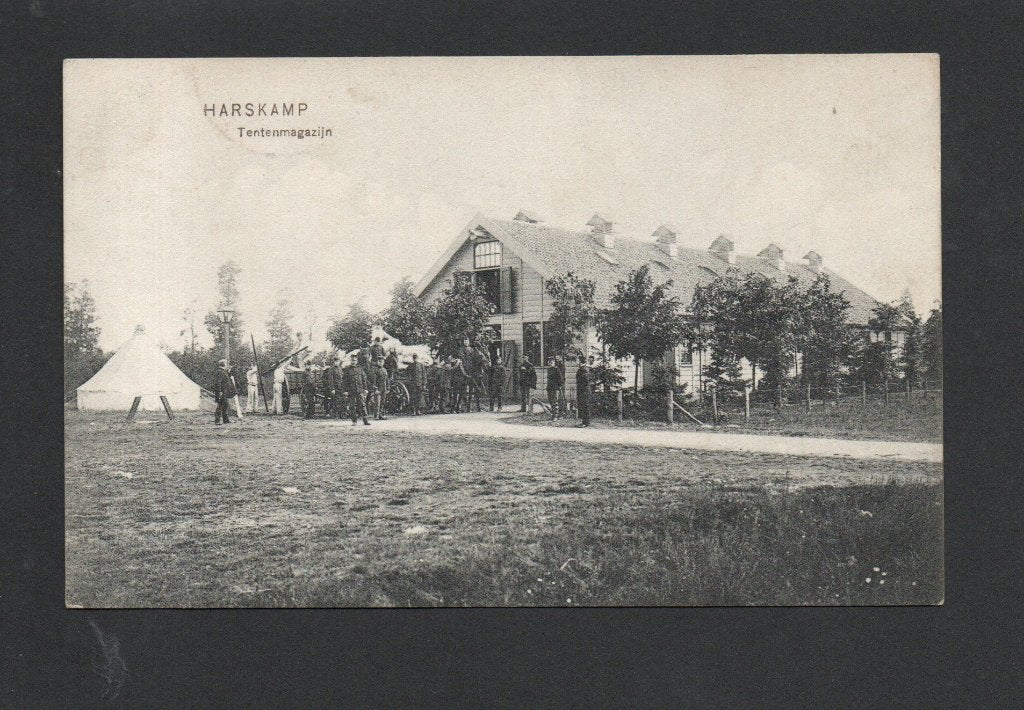 Harskamp, Tentenmagazijn., Ophalen of Verzenden, Voor 1920, Gelopen, Noord-Brabant