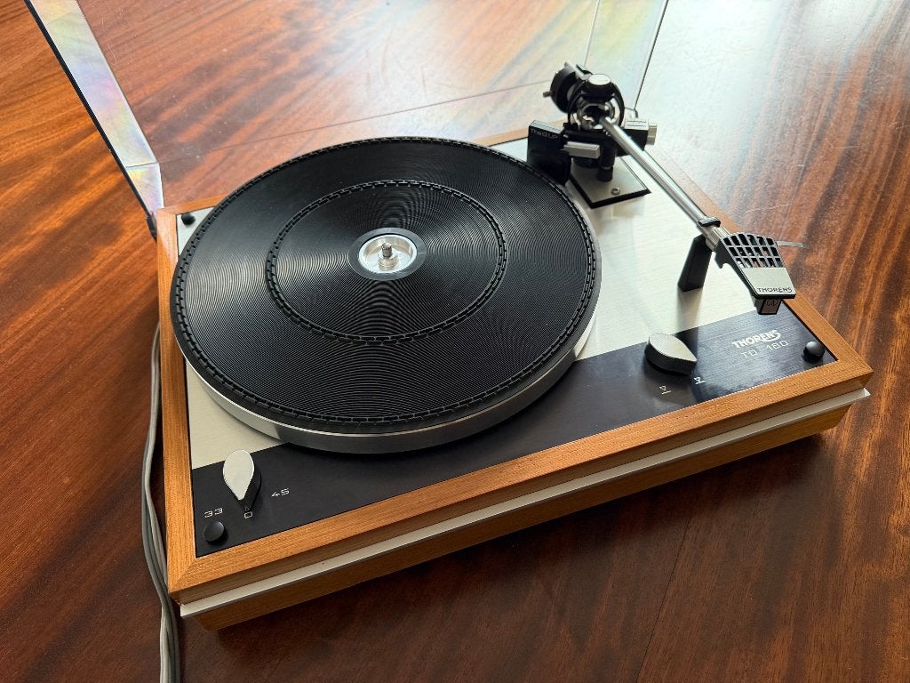 Thorens TD160 met AT12S en Q-up, Audio, Tv en Foto, Platenspelers, Ophalen, Refurbished, Platenspeler, Thorens