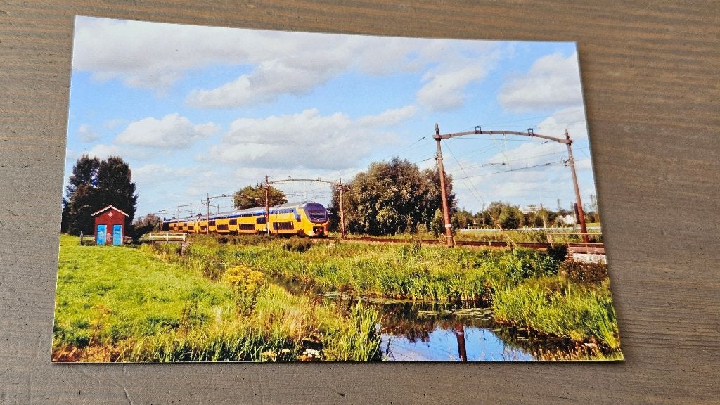 Foto TREIN NS Nederlandse Spoorwegen Dubbeldekker DDIRM, Verzenden, Gebruikt, Trein, Overige typen
