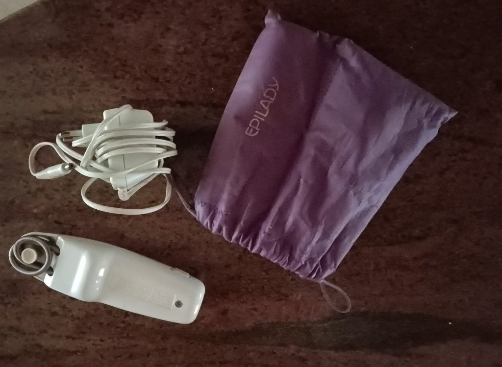 Epilady epilator met oplader en opbergzakje, Ophalen, Gebruikt, Scheren en Epileren