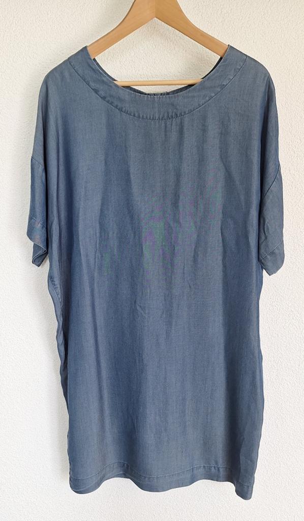 Freequent jurk dress kleding zomer rok tencel luchtig M mode, Maat 38/40 (M), Freequent, Blauw, Ophalen of Verzenden