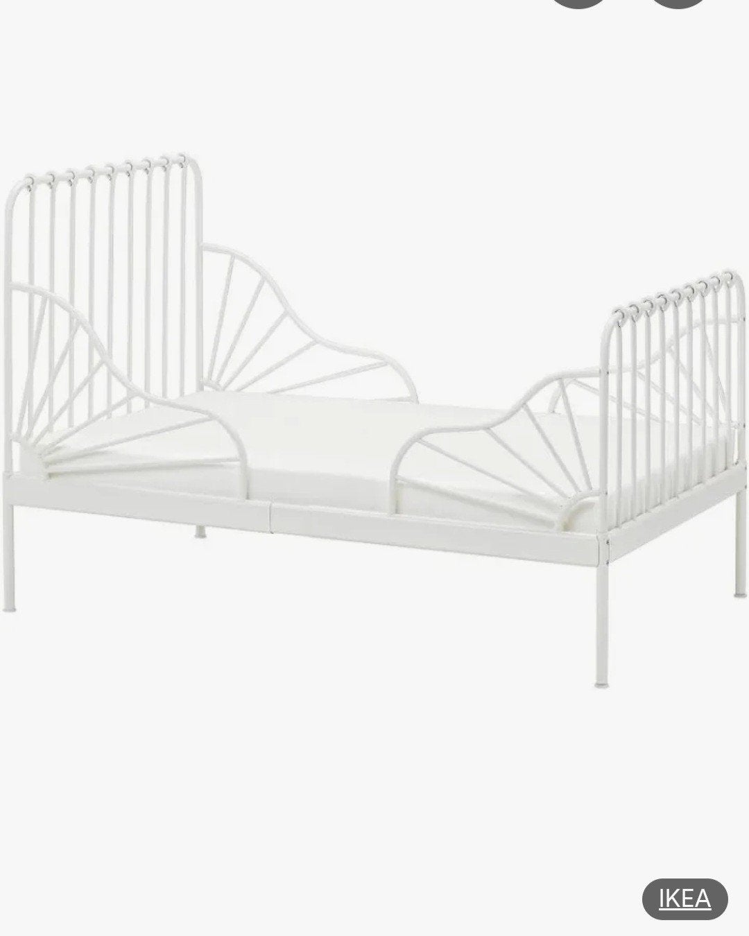 Meegroeibed IKEA, Gebruikt, 70 tot 85 cm, 180 cm of meer, Ophalen