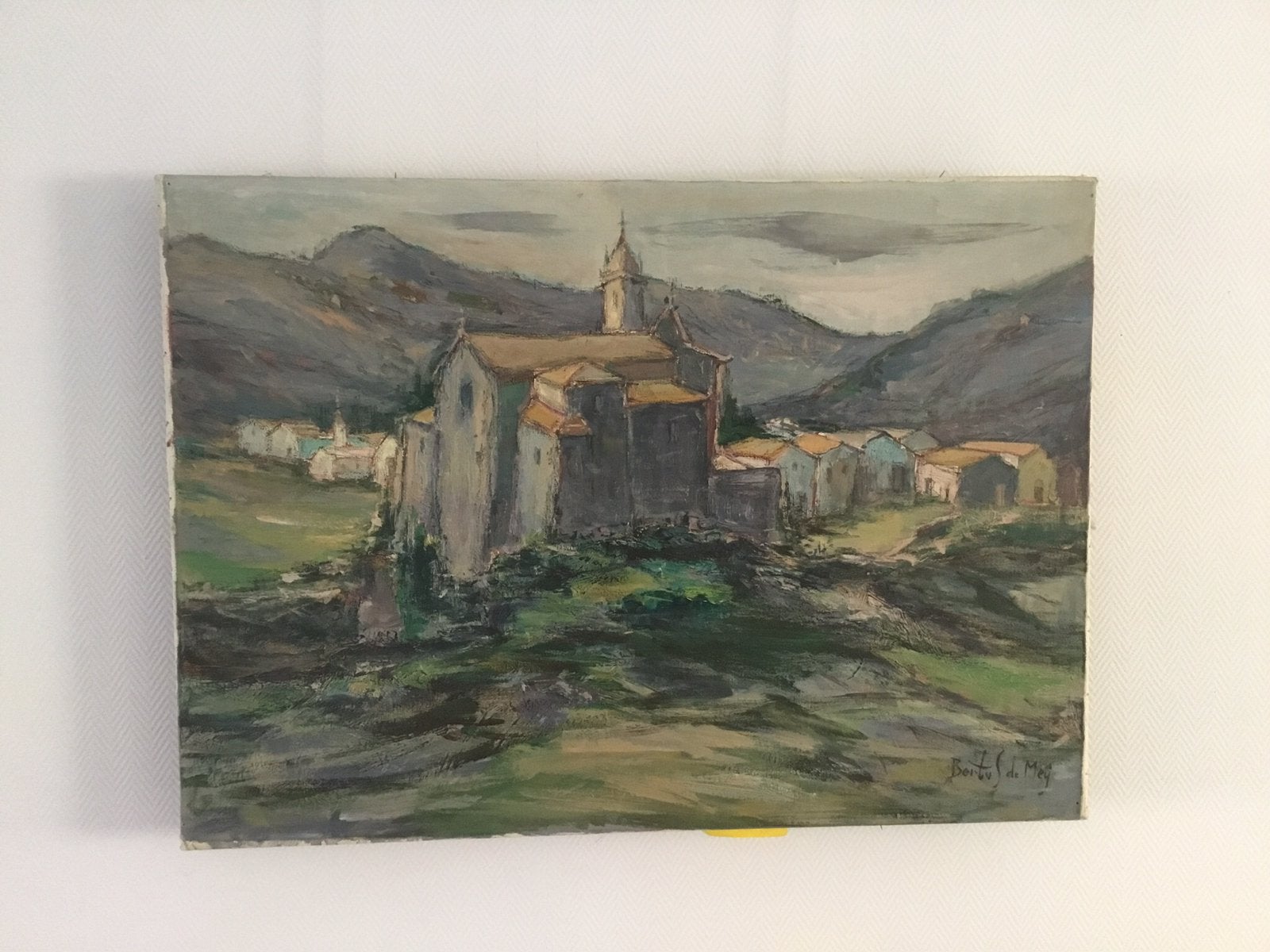 Olieverf Schilderij  Bertus de Meij     1915-1994., Ophalen, Doek, Olieverf, Gesigneerd