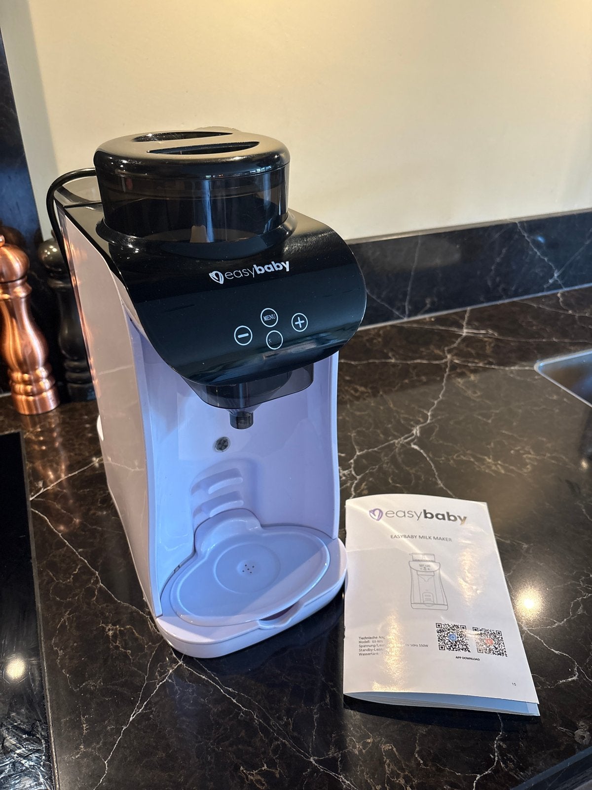 Easybaby Milk Maker - Flessenmaker voor babyvoeding, Gebruikt, Ophalen of Verzenden, Easybaby, Flessenmaker