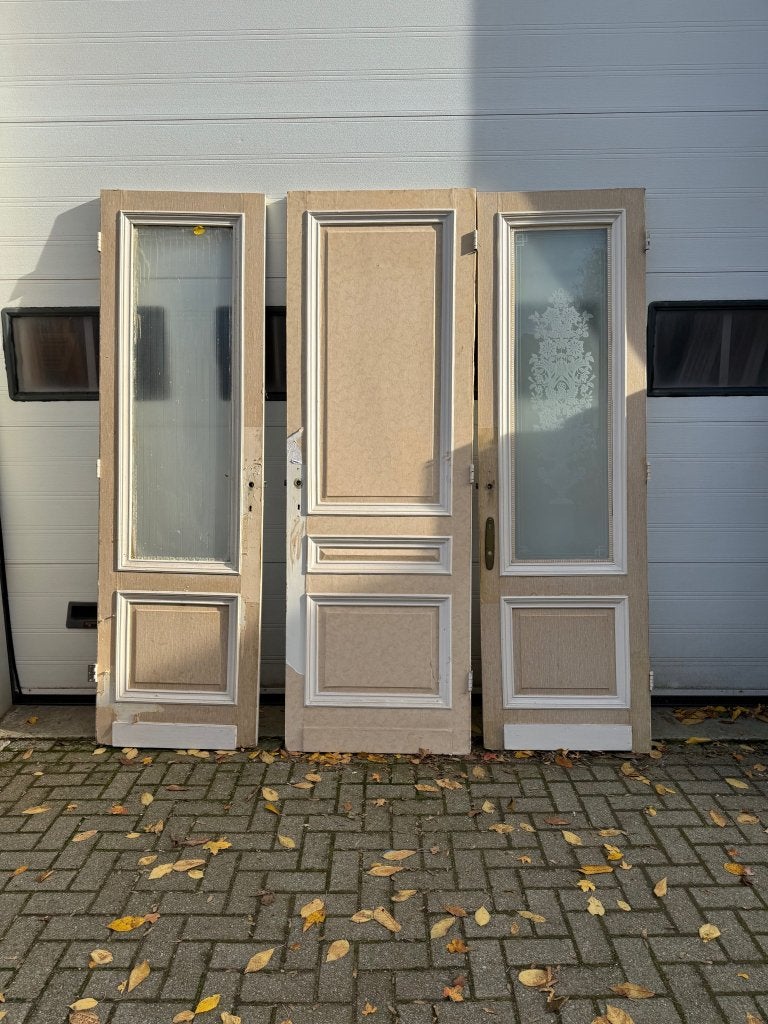 3 unieke antieke paneeldeuren (250 hoog), La belle porte, Jurgen.hoogenboezem@gmail.com, 80 tot 100 cm, 215 cm of meer