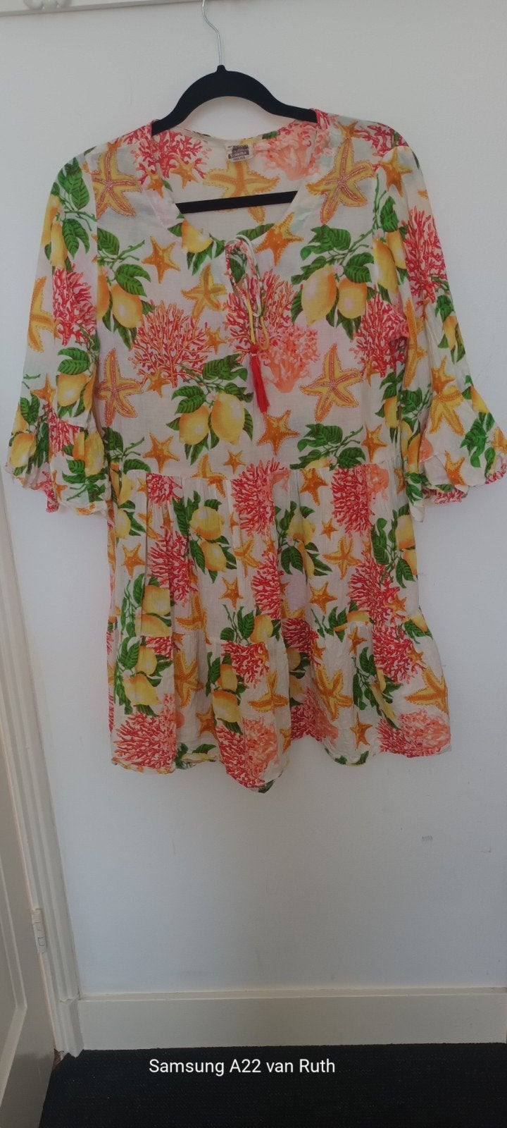Zomers Ibiza strandjurkje/tuniek, Sumitra, m, Kleding | Dames, Maat 38/40 (M), Geel, Ophalen of Verzenden, Sumitra
