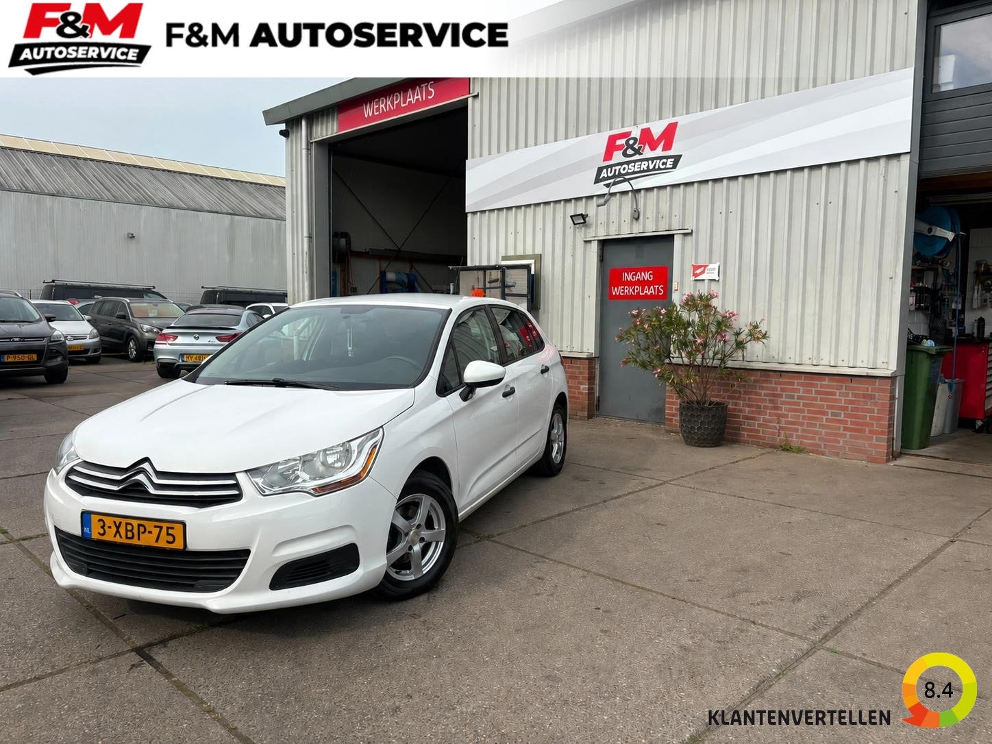 Citroen C4 1.2 PureTech Exclusive Airco, cruise, trekhaak, Euro 6, 1199 cc, Leder en Stof, Wit