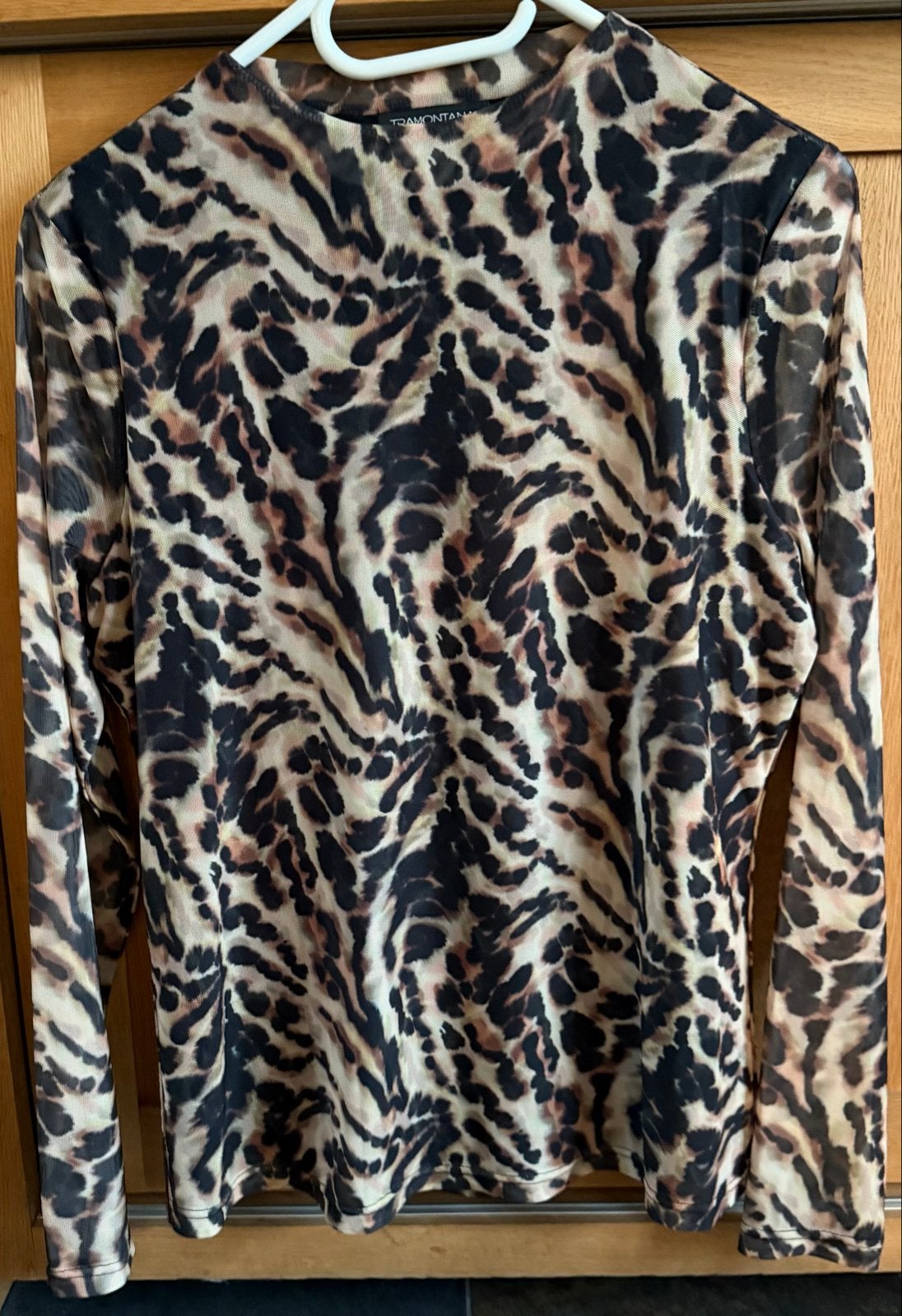 Tramontana mesh top met dierenprint - Maat M, Kleding | Dames, Maat 38/40 (M), Meerkleurig, Ophalen of Verzenden, Zo goed als nieuw