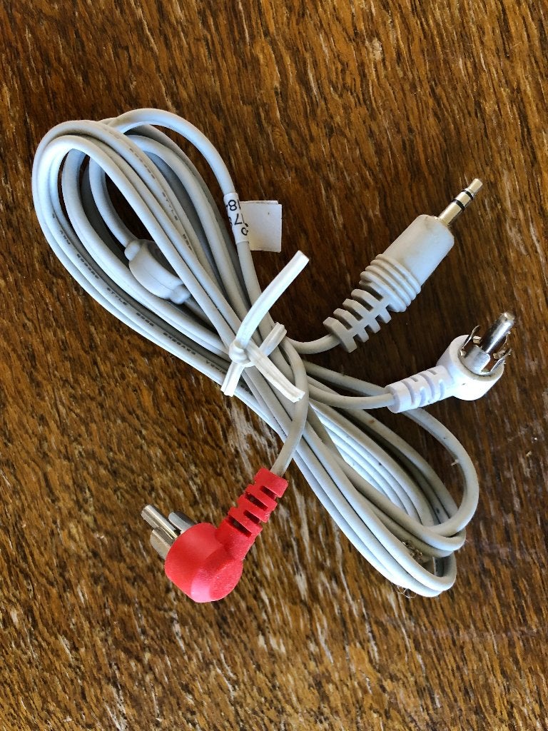 Audio kabel 3.5mm jack naar 2x RCA (tulp), Ophalen of Verzenden, Zo goed als nieuw, Minder dan 2 meter, Interlink-kabel