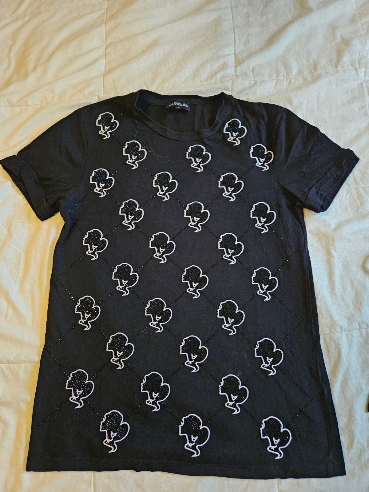 Reinders T-shirt met korte mouwen en patroon, Reinders, Zwart, Ophalen of Verzenden, Zo goed als nieuw