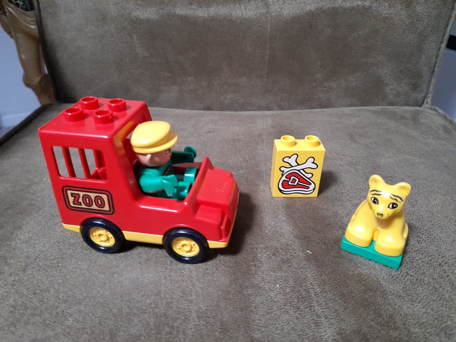 Lego Duplo Dieren Transporter met Welpje 2661, Vintage, Gebruikt, Ophalen of Verzenden, Duplo, Complete set