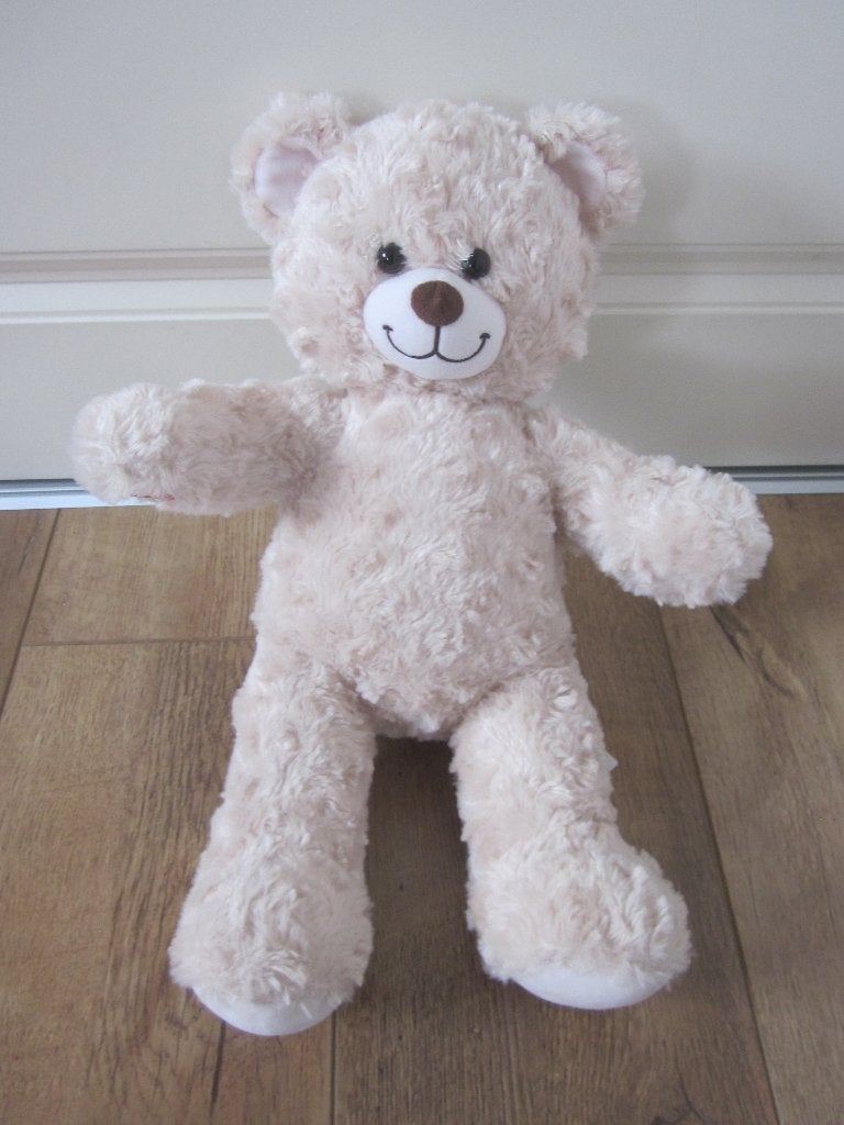 Build-a-bear workshop zacht pluch bruine beer knuffel + jack, Overige karakters, Beer, Nieuw, Ophalen of Verzenden