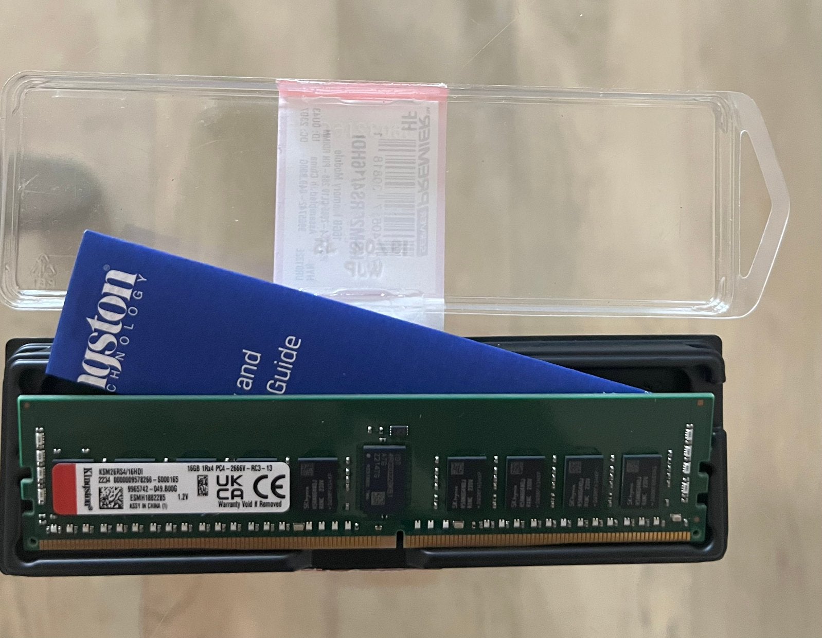 Kingston Server RAM 16GB 2666MT/s DDR4 ECC Reg, Gebruikt, Verzenden, Server, DDR4