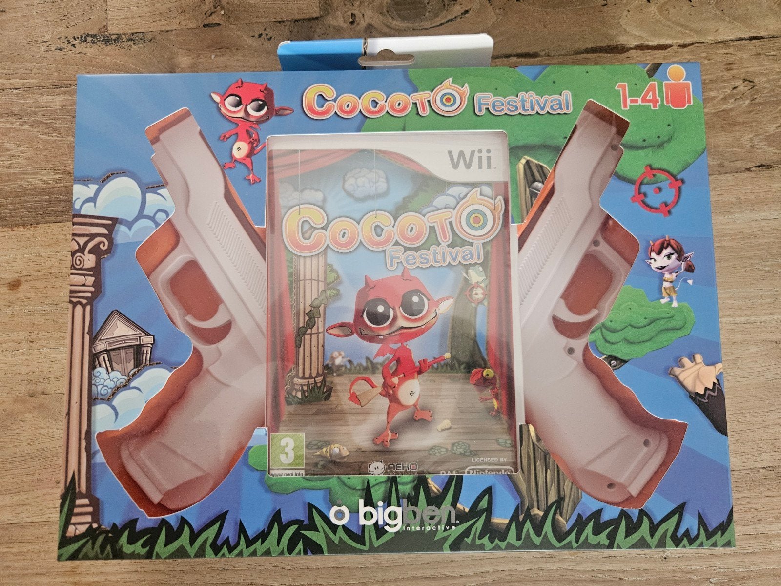 Cocoto Festival Wii met 2 pistolen - Compleet en Leuk!, Spelcomputers en Games, Games | Nintendo Wii, Overige genres, Nieuw, Ophalen of Verzenden