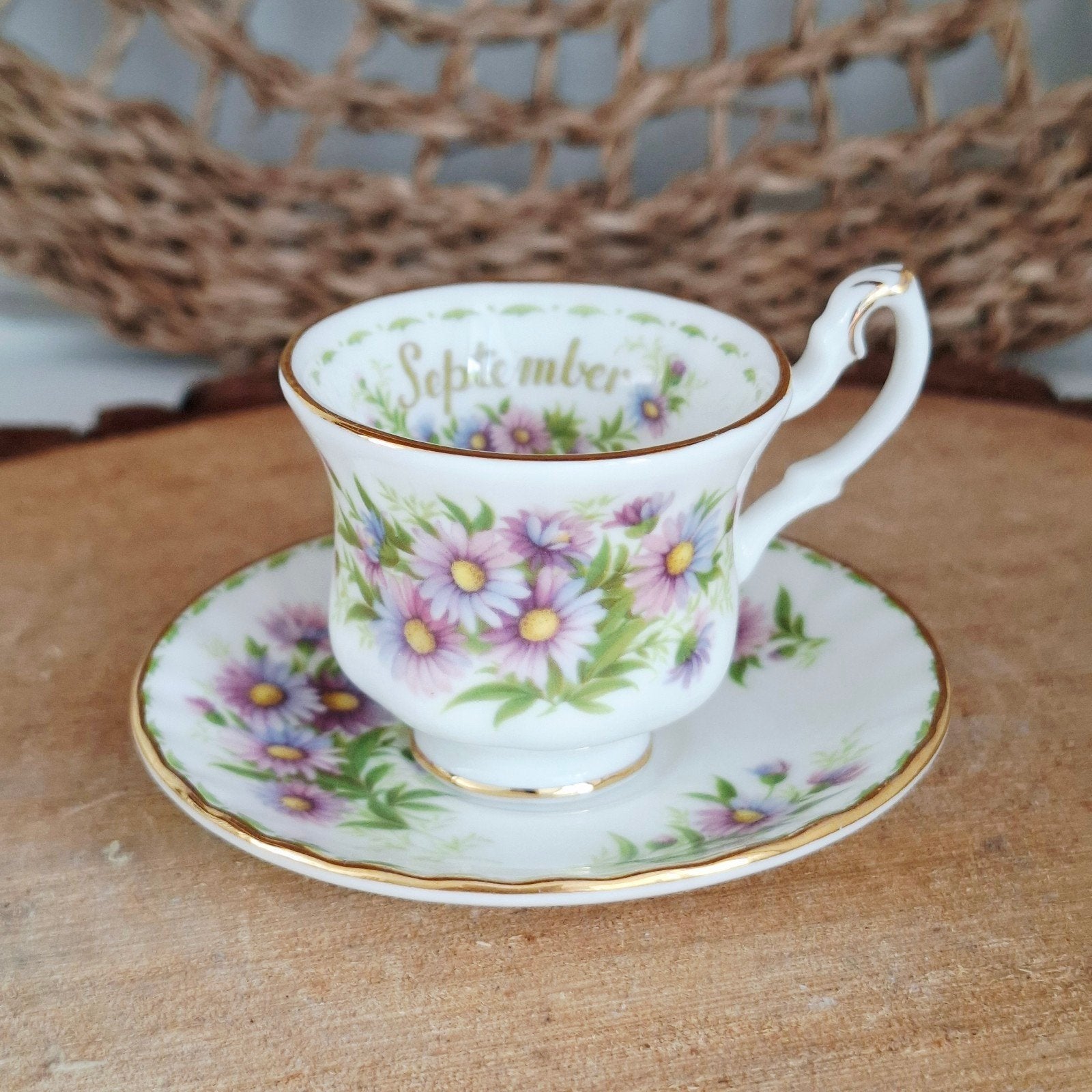 Royal Albert 'September', miniatuur kop en schotel, Ophalen of Verzenden