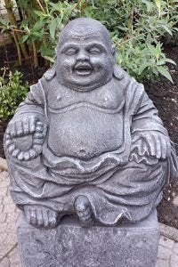 Boeddha nr.19 Happy Boeddha, Ophalen, Nieuw, Beton, Boeddhabeeld