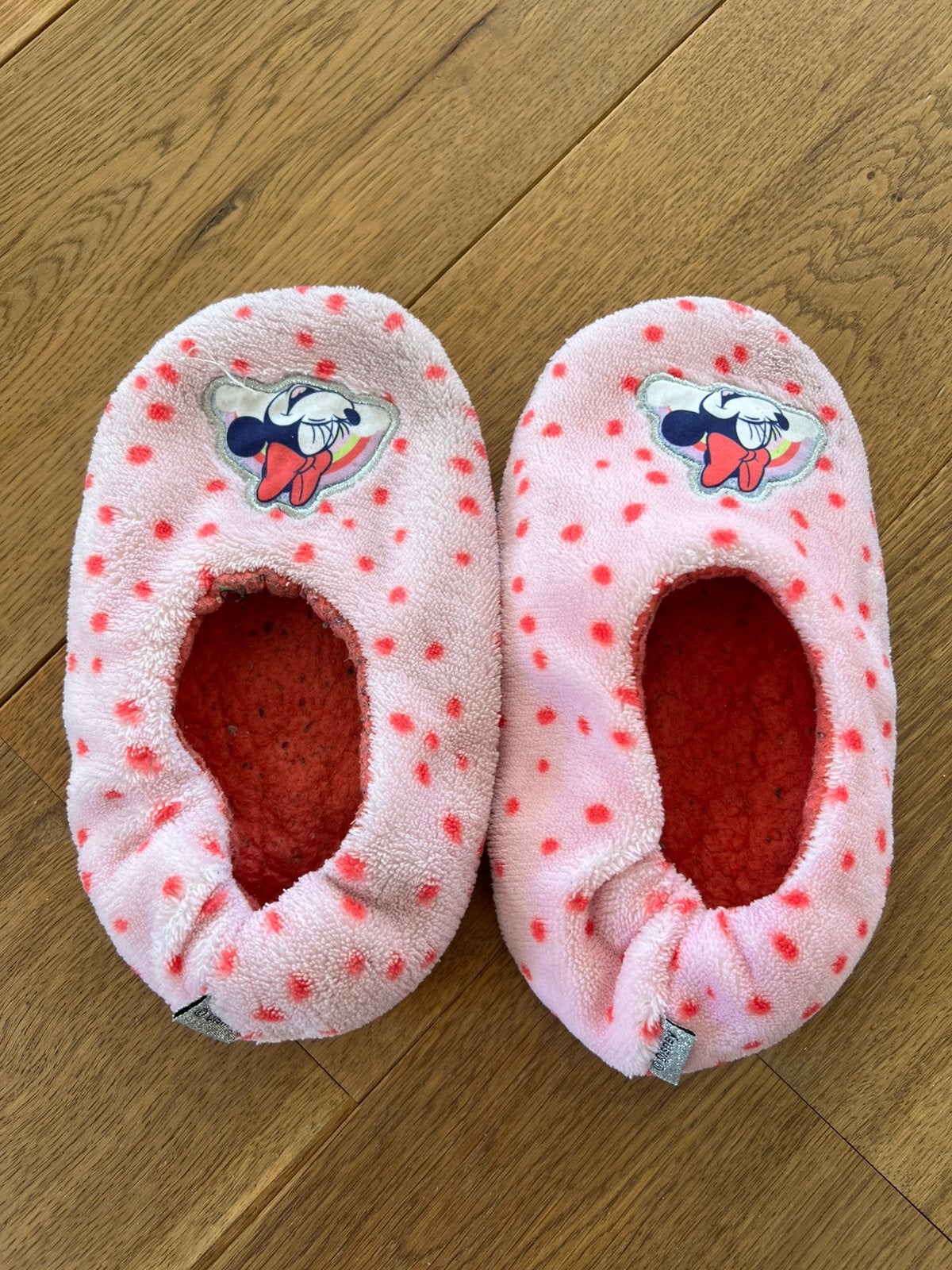 Roze Minnie Mouse pantoffels voor meisjes maat 27-28, Gebruikt, Meisje, Overige typen, Ophalen of Verzenden