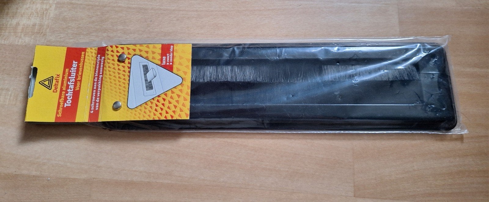 Deltafix Tochtborstel Brievenbusklep Zwart Aluminium, Ophalen of Verzenden, Nieuw