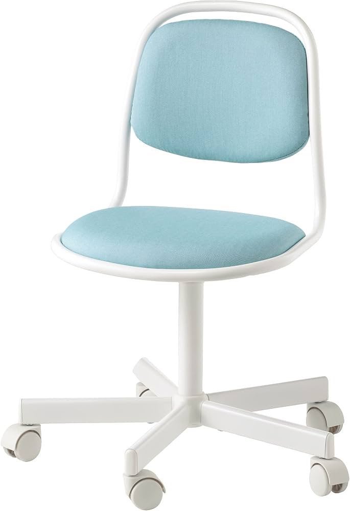 Ikea ÖRFJÄLL kinderbureaustoel - Blauw/Wit, Ophalen, Gebruikt, Blauw, Bureaustoel