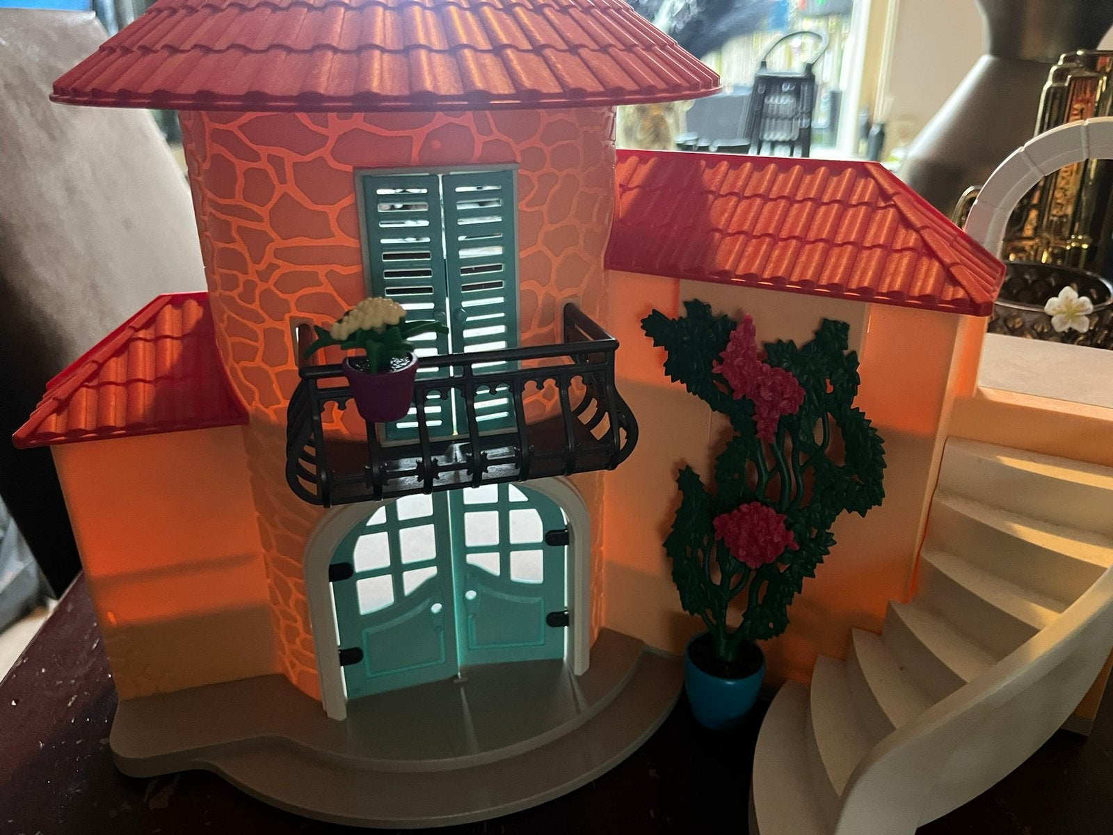 Playmobil villa kattenpension en speeltuin, Ophalen of Verzenden, Zo goed als nieuw