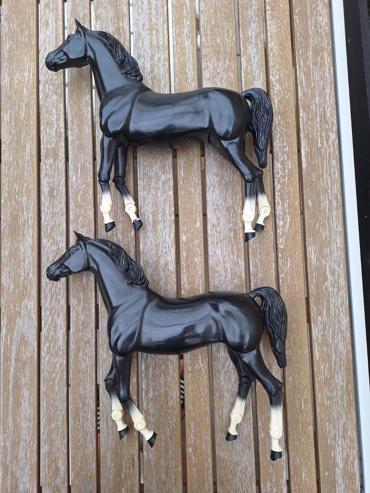 Set zwarte paarden voor Barbie 's, Ophalen of Verzenden, Gebruikt, Jongen of Meisje