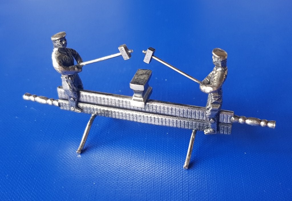Houthakkers Miniatuur Zilver, Ophalen of Verzenden, Zilver