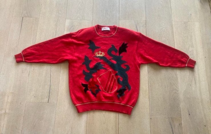 Yarell trui wol L vintage jaren 80 90, Ophalen of Verzenden, Zo goed als nieuw, Maat 38/40 (M)