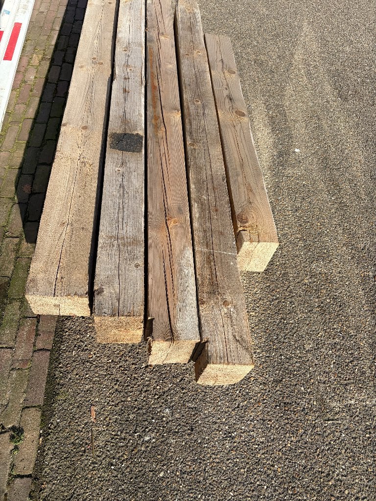 balkhout balken ( 484 ), Ophalen of Verzenden, Gebruikt, 250 cm of meer, Balken