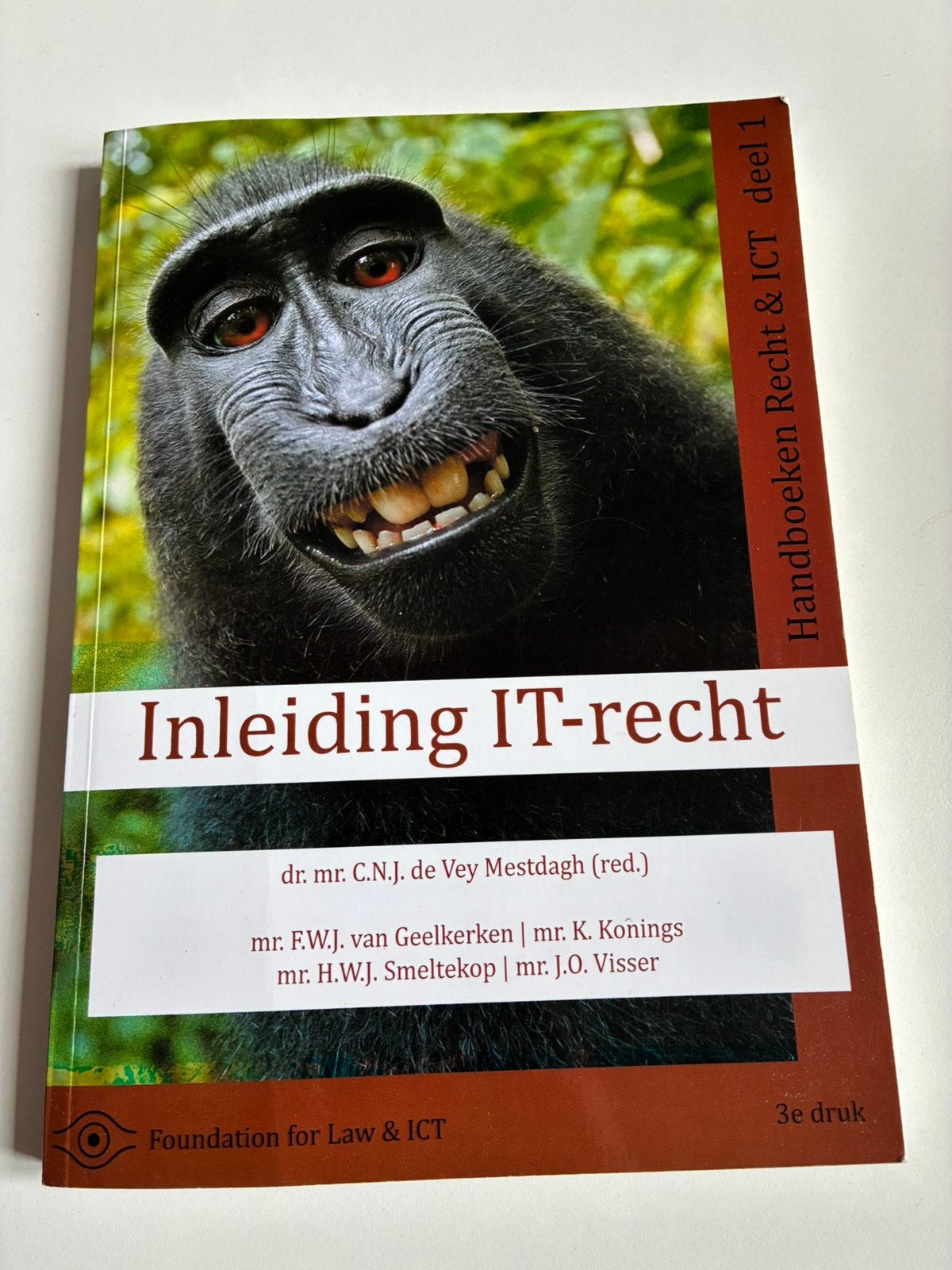 Inleiding IT-recht, Ophalen of Verzenden, Zo goed als nieuw, Overige niveaus, Nederlands