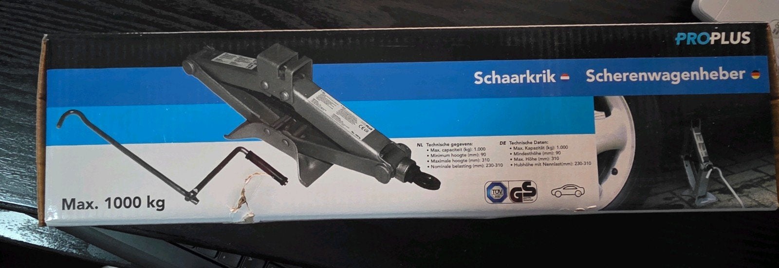 Nieuwe Schaarkrik - Max. 1000 kg - Verkeerd Besteld, Auto diversen, Ophalen of Verzenden