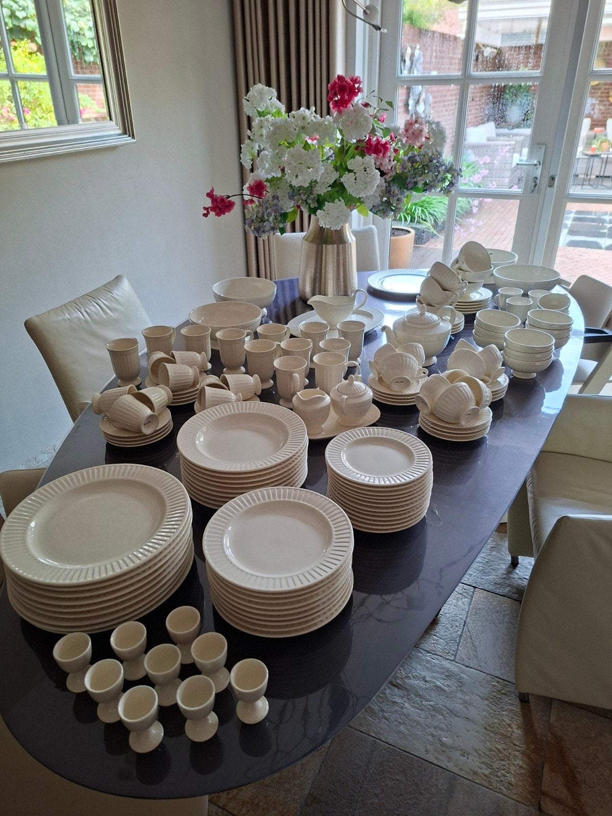9 persoons Uitgebreid Prince of Wales servies - Zo goed als, Ophalen, Overige merken, Zo goed als nieuw, Compleet servies